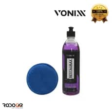 Kit Estética Automotiva - Restaurax Aplicador - Superfícies plásticas - ORIGINAL VONIXX