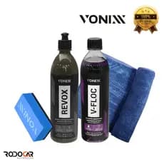 Kit Lavagem Automotiva - Aplicador Toalha V-Floc Revox - ORIGINAL VONIXX