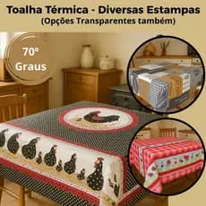 Toalha De Mesa Térmica Impermeável Plástico Premium - Vários Tamanhos