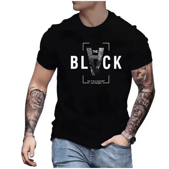 Camiseta Masculina Black Music Confortável Algodão Malha Premium Envio Imediato