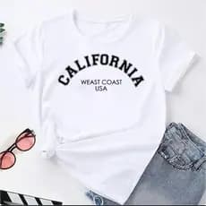 Camiseta Feminina Gola Redonda California