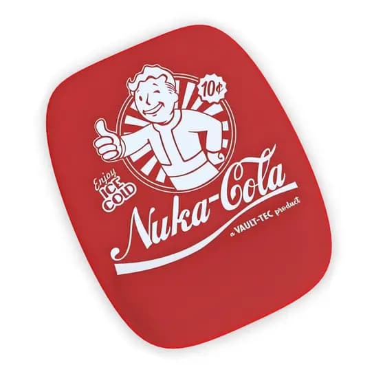 Mousepad Com Apoio de Pulso Nuka-Cola Fallout Vault-Tec Ergonômico Premium Geek