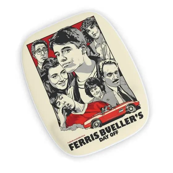 Mousepad Com Apoio de Pulso Ferris Bueller Curtindo A Vida Adoidado Ergonômico Premium Retro