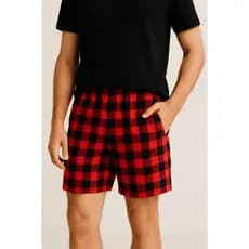 VB ONLINE Shorts Bermuda Xadrez Pijama Flanelado Masculino com Bolso do M ao G1