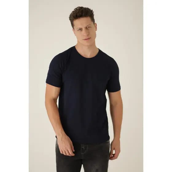 VB ONLINE Camiseta Masculina Gola Redonda Basica Algodão Egípcio Malha Nobre Anti-Alérgico P ao G2