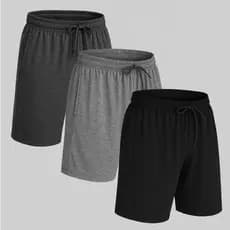 VB ONLINE Kit 3 Shorts Bermuda Dry Fit Anti-Suor Plus Size Masculina Academia Treino do G1 ao G3