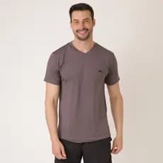 VB ONLINE Camiseta Masculina Gola V Suplex Poliamida Academia Treino Secagem Rápida Do M ao G1