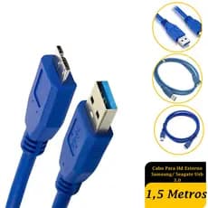 Cabo Para Hd Externo Samsung/ Seagate Usb 3.0 1,5 Metros