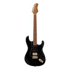 Guitarra Guitarra Elétrica Stratocaster Tagima T-640 Super Bk Lf/Bk Black Gold Classic Serie