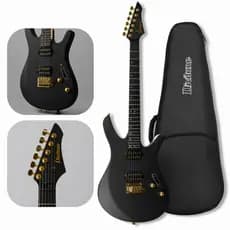 Guitarra Elétrica Divitone Smart Com Efeitos Embutidos DSG-10 Nebulla Fade Preta Com Bag Profissional