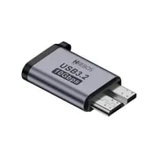 Adaptador Micro-B Macho para USB/Type-C Fêmea 10Gbps Hrebos AD-235