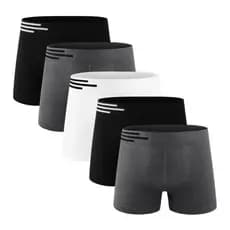 Kit 5 Cuecas Boxer Microfibra Poliamida Masculina Up Underwear 436 Sortida