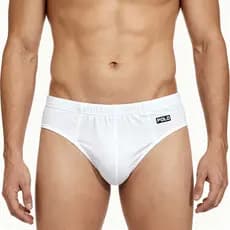 Kit c/ 3 Cuecas Slip Polo Star Adulto Tradicional 100% Algodão Confortável Masculina