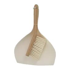 Escova de Bambu e Pá para Limpeza Branco Off Oikos Lavanderia Cozinha