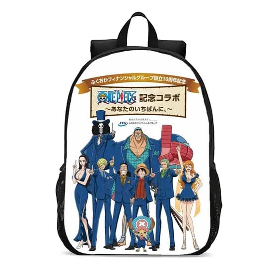 Mochila escolar juvenil infantil one piece volta as aulas anime chapéu de palha promoção