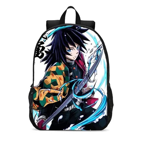 Mochila Escolar Infantil Juvenil Animes Giyu tomioka personagem mangá promoção