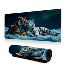 Mouse pad Gamer Estampado 90x40 e 70x30 animais tigre estampas variadas novo