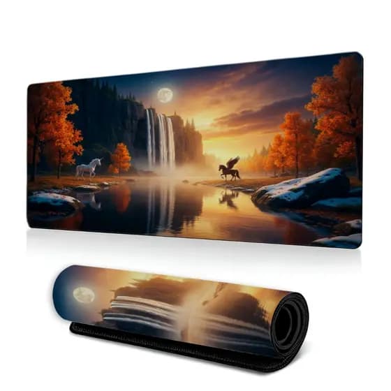 Mouse pad Gamer Estampado 90x40 e 70x30 paisagem natureza