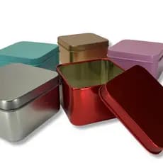 Kit 12 Latas Metal Quadrada Latinha Para Lembrancinha