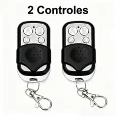 Controle Remoto Universal para Portão Elétrico Eletrônico Garagem com Chaveiro 433mhz 4 Botões