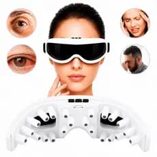 🔥 Óculos Massageador Ocular Terapêutico Anti Olheiras Bolsas Nos Olhos E Rugas Massageador De Olhos Magnético Vibração