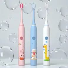 Escova de Dentes Elétrica para Crianças + 4 Cabeças de Reposição