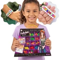 Fábrica de Pulseiras Infantil Kit Miçanga Letras Fashion Beads Brinquedo Bijuteria