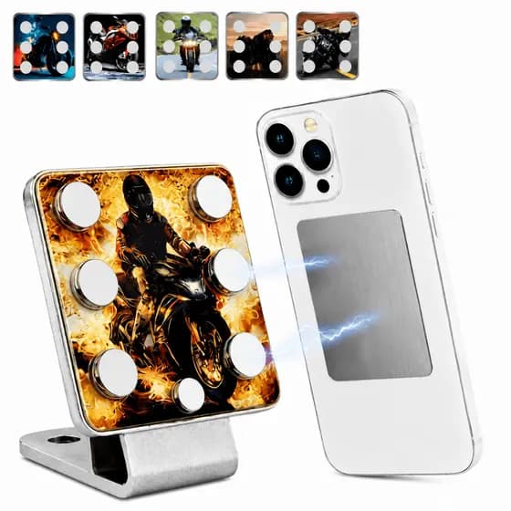 Suporte Celular Para Moto Imã Neodímio Potente Guidão Retrovisor Garra Magnética Motoqueiro Premium ⚡