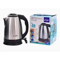 Chaleira Jarra Elétrica/Bule aço Inox 1.8 Litros.Chá e Café 127v para sua cozinha. Marca - FIX 110V