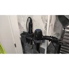 suporte organizador de parede para secador e chapinha com porta secador