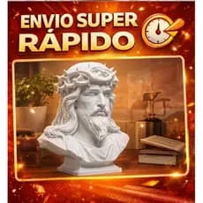 busto de Jesus Cristo impressão 3D em Pla decorativo para sala quarto presente religioso