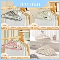 Pacote De Cabide Minimalista Moderno De Plástico Com Revestimento De Veludo Antiderrapante Para Casa De Organização De A