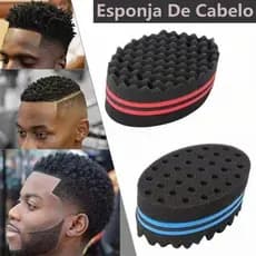 Esponja de pêlo duplo cabelo encaracolado