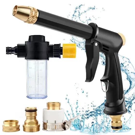 Torneira de Alta Pressão para Limpeza de Janelas e Pisos Torneira Externa Ferramenta de Irrigação de Jardim Multi-Modo p