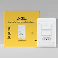 Interruptor inteligente Casa com Tomada Alexa Google Agl