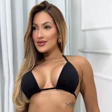 Biquíni Top Triangulo Cortininha Busto Avulso Com Bojo Fixo Confortável Ajustável P Ao GG