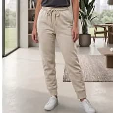 Calça Moletinho Jogger Grossa Algodão Com Bolso Estilo Conforto Moda Feminina