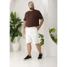 Bermuda Masculina Sarja Plus Size Premium