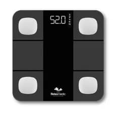 Balança Digital Corporal Bioimpedância Smart Aplicativo Bluetooth Relaxmedic