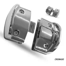 BATE E FECHA 1570 FECHO PARA JANELA DE VIDRO ANTI FURTO FECHADURA METAL