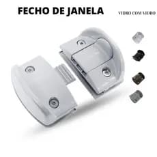 Fechadura Bate Fecha Janela Vidro Vidro Metal Zamac ANTI FURTO