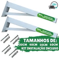 Kit 2 Grapa Reforçado Para Pia Suporte Mão Francesa Bancada Tanque Parafusar Simples + Parafusos