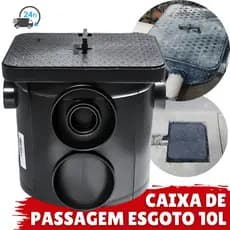 Caixa De Esgoto 10L Pequena Para Inspeção Passagem De Rede Subterrânea Caixa De Passagem 10 Litros
