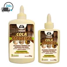 Cola Madeira Extra Forte Cola Chapas Buchas Janela Portas de Madeira 100gr ou 250gr