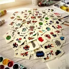 120 Minis tatuagens temporárias infantis 3 x 4 cm