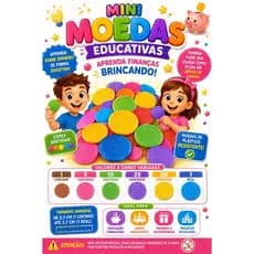 50 Moedas de plástico educativas, pedagógicas, brincadeiras e jogos