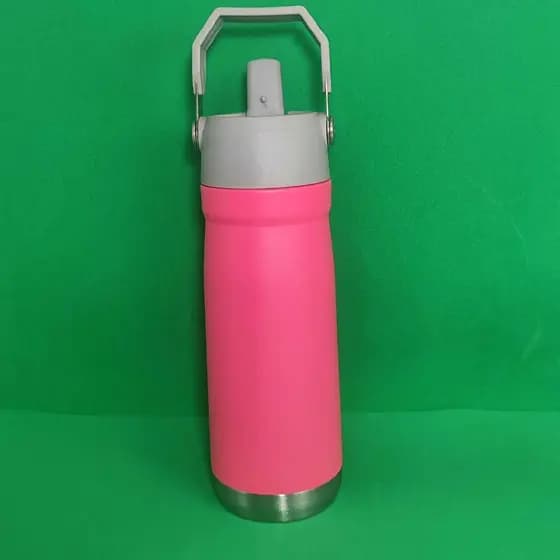 Garrafa termica aço Inox 650 ml com gravacao nome personalizada