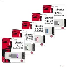 Kingston DT50 Pendrive 8 Gb 16 32 64 128 Pen Drive USB De Armazenamento