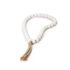 COLAR DECORATIVO EM MADEIRA BRANCO 50CM MART