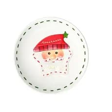 PRATO REDONDO PAPAI NOEL NATAL DOLAMITA 21CM RIO MASTER